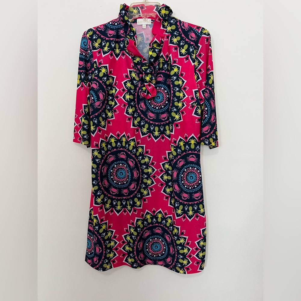 NWOT Simply Southern Caroline Crab Pineapple Dress M